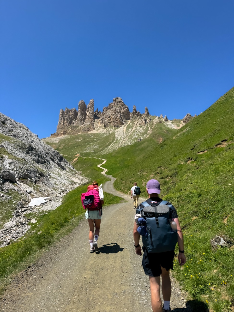 On the trail to Alpe di Tires